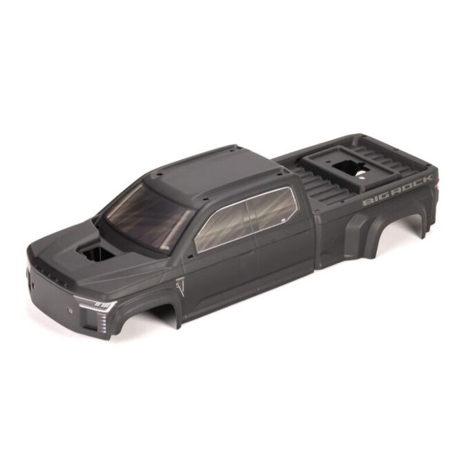 ARRMA BIG ROCK CREW 4X4 Cab Clipless Painted Decaled Trimmed Body, Matte Black