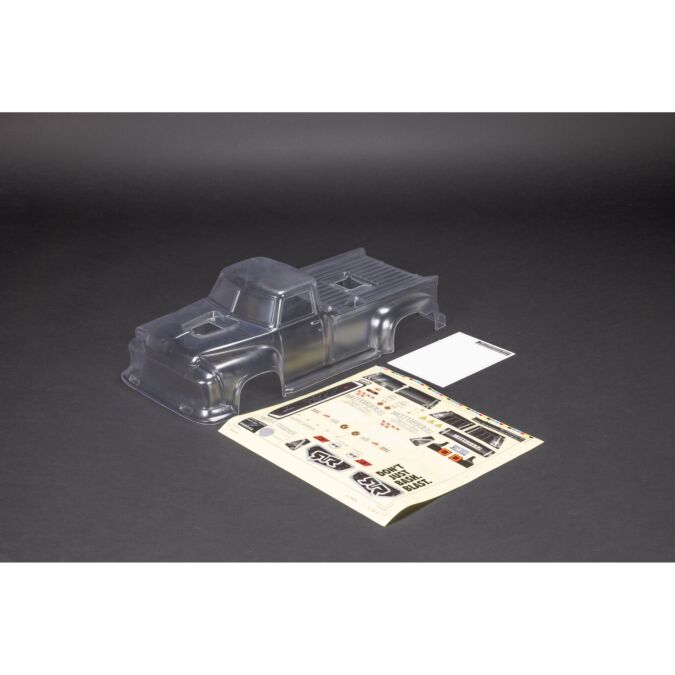 ARRMA 1/8 Clear Body with Decals and Window Mask: NOTORIOUS 6S BLX V6