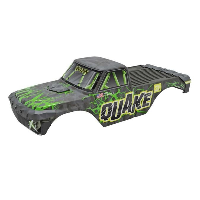 ARRMA QUAKE Painted Decaled Trimmed Body Set, Green