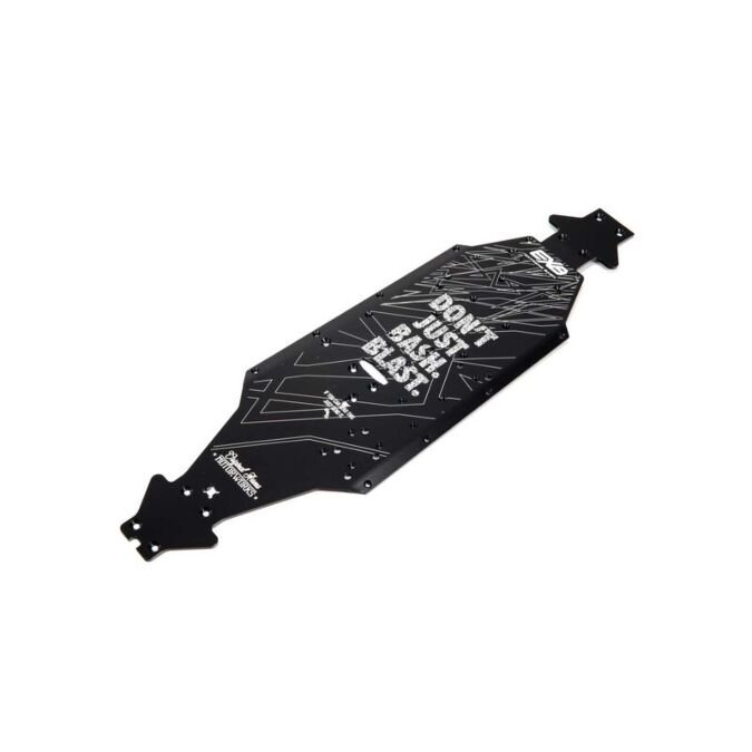 ARRMA Aluminum Chassis CNC 7075 T6 LWB, Black: EXB