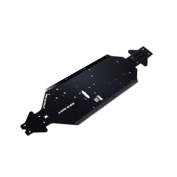 ARRMA Aluminum Chassis CNC 7075 T6 SWB Black: EXB