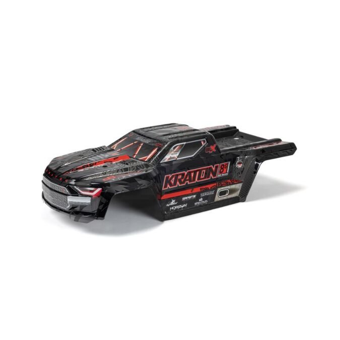ARRMA 1/5 KRATON 8S Painted Decalled Trimmed Body Black