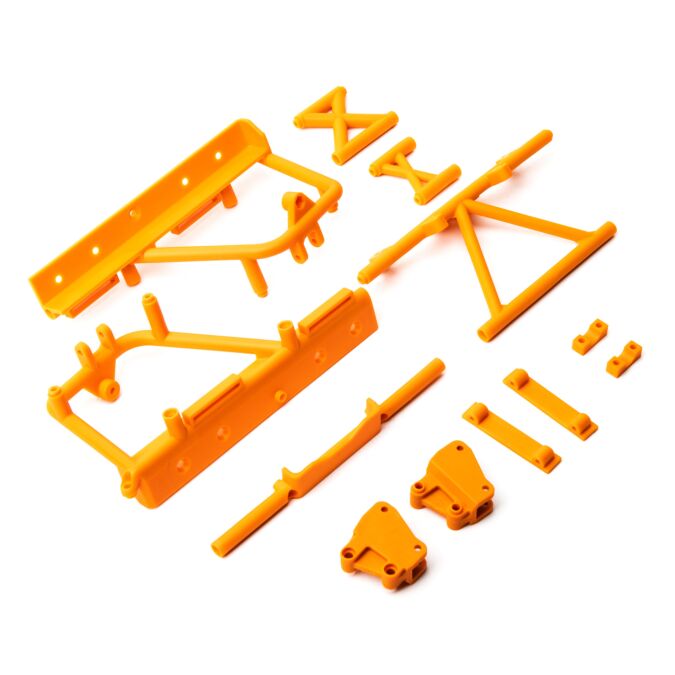 Axial Cage Supports Battery Tray (Orange) RBX10