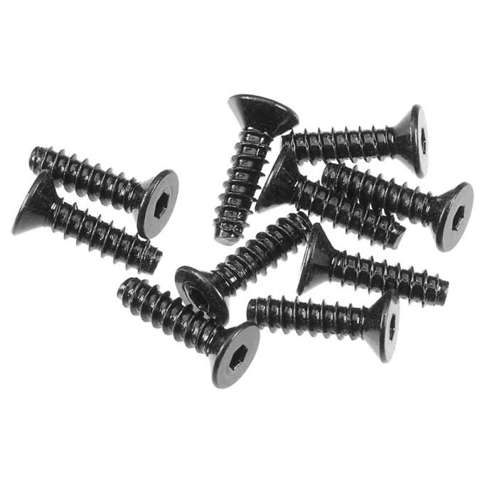 Axial Hex Socket Tapping Flat Head M2.6x10mm Black (10)