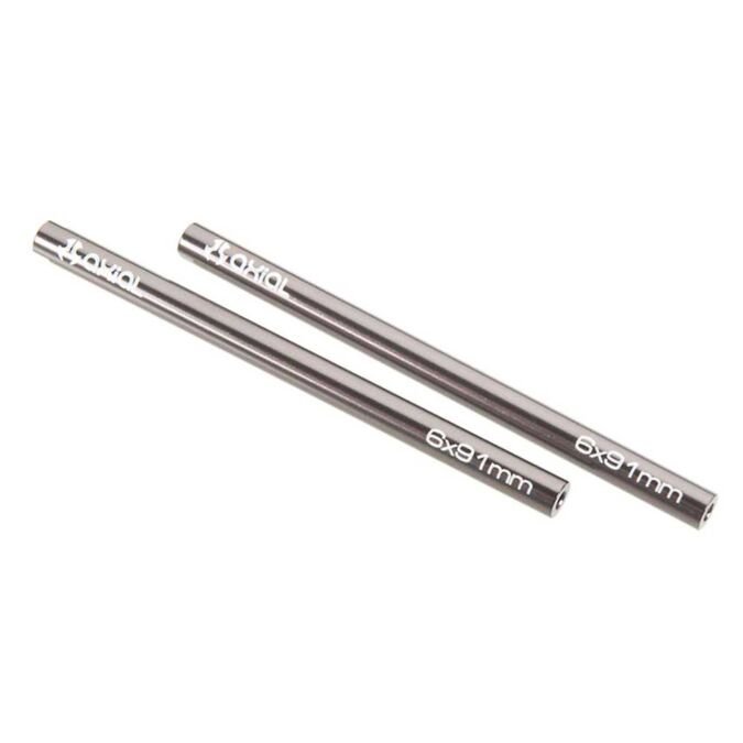 Axial Threaded Aluminum Pipe 6x91mm Grey (2)