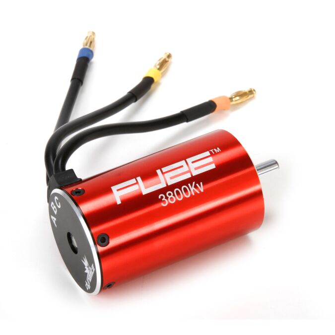 Dynamite Fuze 550 Sensorless Brushless Motor, 3800Kv V2: 4mm Bullet