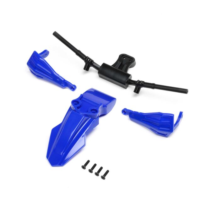 Losi Fender, Handguards & Handle Bars, Blue: PM-SM/MX