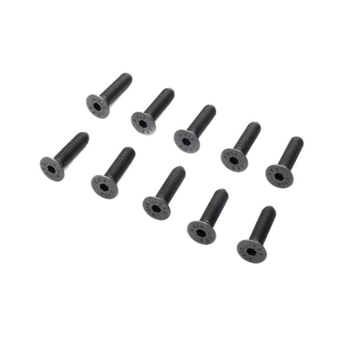Losi Flat Head Screws, M5 x 20mm STL (10)