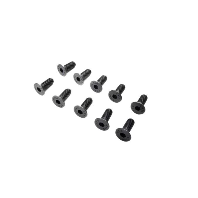 Losi Flat Head Screws, M6 x 16mm STL (10)