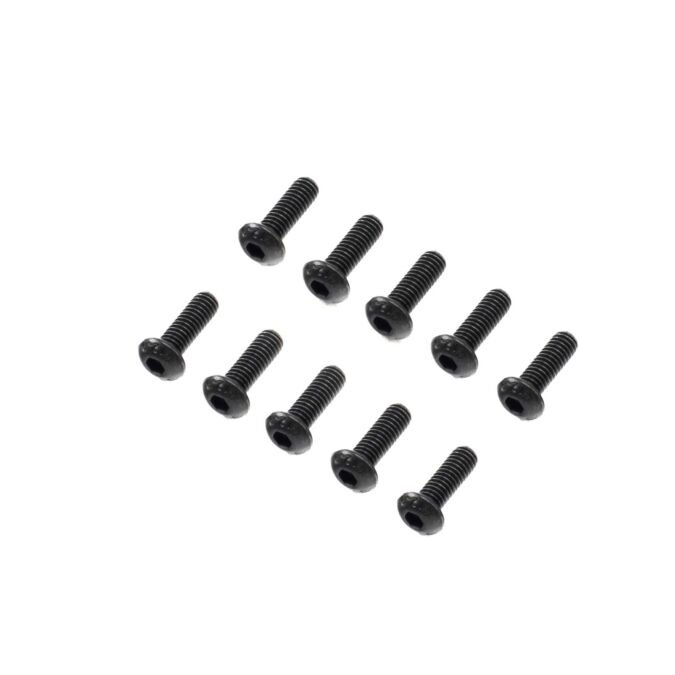Losi Button Head Screws, M4 x 12mm STL (10)