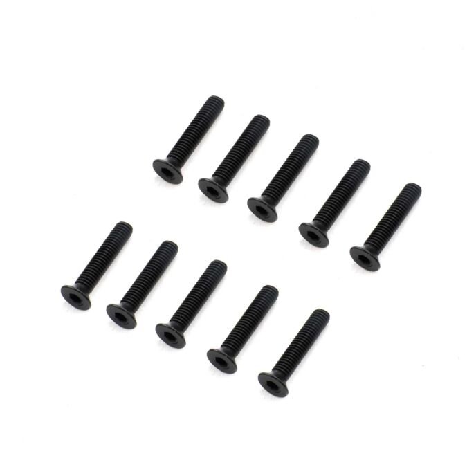 Losi Flat Head Screws, M5 x 25mm STL (10)
