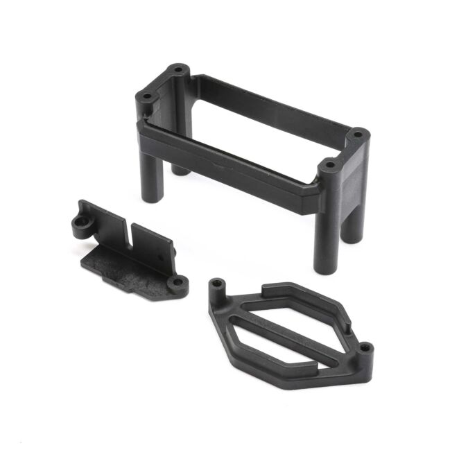 Losi ESC & Servo Mount: 8X Super Lasernut