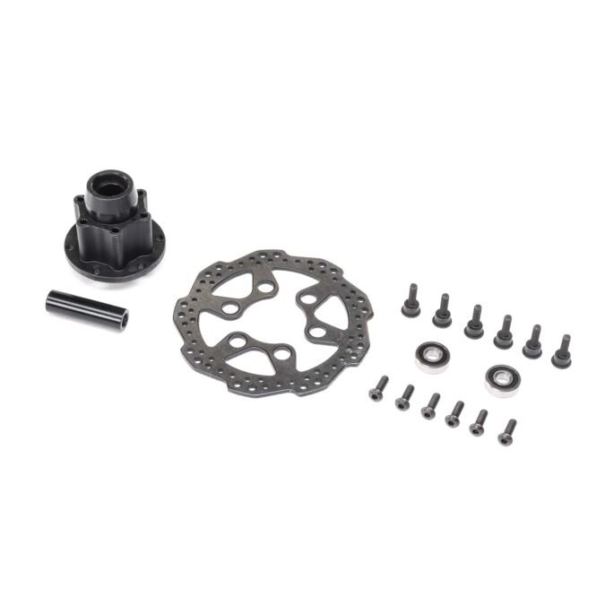 Losi Complete Front Hub Assembly: PM-MX/SM