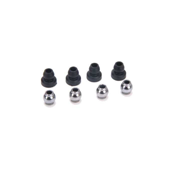 Losi Upper Shock Bushings and Lower Shock Pivot Balls (4): CCR, NCR SE