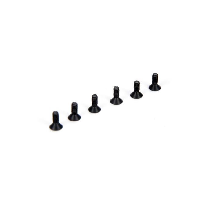 Losi Flat Head Screws, 4-40 x 5/16" (6)