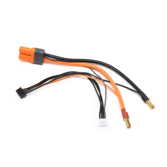 Spektrum Accessories Adapter: IC5 Battery / 5mm Male Bullets with 6" wire: 4S Smart Race Batteries