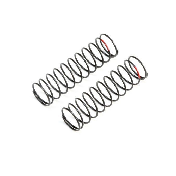 Team Losi Racing Rear Springs, Red, Low Frequency 12mm (2)