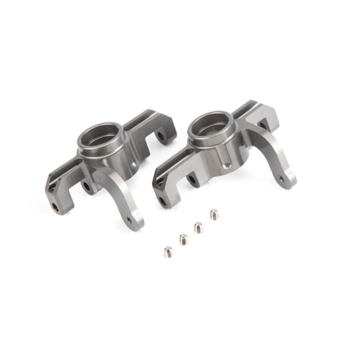 Team Losi Racing Aluminum Front Spindle Set: 8IGHT/T/E 4.0