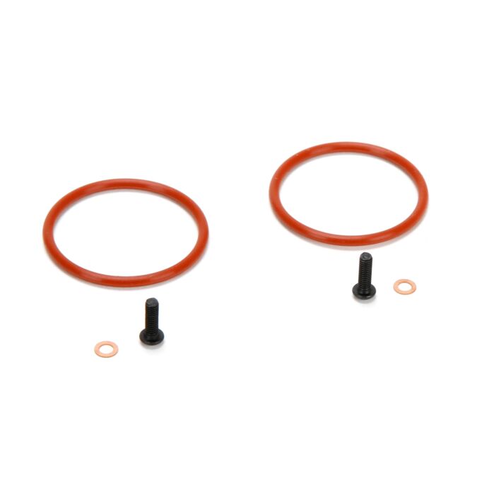 Team Losi Racing Bleeder Shock Cap Screws & Washers: 5T, MINI WRC