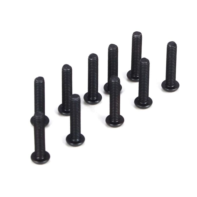 Team Losi Racing Button Head Screws, M2.5 x 12mm (10)