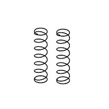 ARRMA Shock Springs, 80mm 0.547N/mm (3.12lb/in) (2)