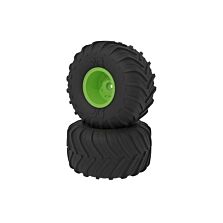 ARRMA dBoots Chevron MT Tire Set, Glued, Green