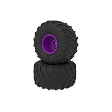 ARRMA dBoots Chevron MT Tire Set, Glued, Purple