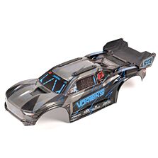 ARRMA 1/10 Painted Decaled Trimmed Body Set with Hidden Body Mount, Blue/Black: VORTEKS 2WD
