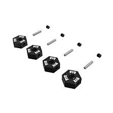 ARRMA 12mm Metal Wheel Hex Set (4), Black