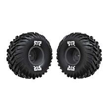 ARRMA dBoots Cut Chevron MT Tire Set Glued, Gun metal