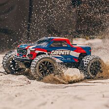 ARRMA 1/18 GRANITE GROM 4X4 RTR Brushed Monster Truck (Battery & Charger Included), Blue