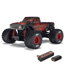 ARRMA 1/16 QUAKE GROM 4X4 RTR Brushed Monster Truck (Battery &amp; Charger Included), Red