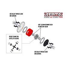 ARRMA Metal Diff Case