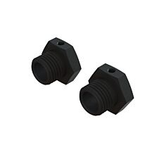 ARRMA Aluminum Wheel Hex 17mm - 14.6mm Thick, Black (2)