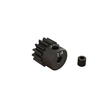 ARRMA Pinion Gear, 14T 0.8Mod 1/8" Bore CNC Steel
