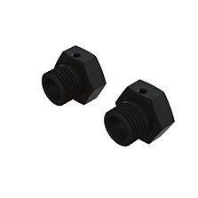 ARRMA Aluminum Wheel Hex 17mm, 16.5mm Thick, Black (2)