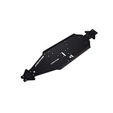 ARRMA Aluminum Chassis CNC 7075 T6 LWB, Black: EXB
