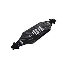 ARRMA Aluminum Chassis CNC 7075 T6 LWB, Black: EXB