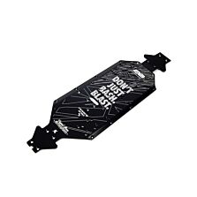 ARRMA Aluminum Chassis CNC 7075 T6 SWB Black: EXB