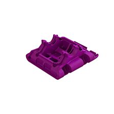 ARRMA Rear Lower Skid/Gearbox Mount, Purple