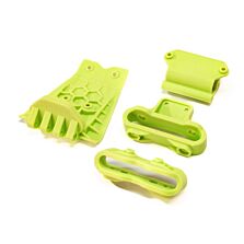 ARRMA Lower Skid And Bumper Mount Set, Fluorescent Yellow