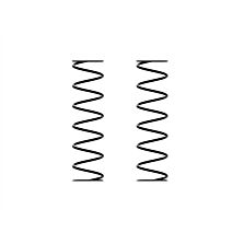 ARRMA Shock Springs, 120mm 2.41N/mm (13.76lb/in) (2)