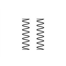 ARRMA Shock Springs, 130mm 2.01N/mm (11.48lb/in) (2)