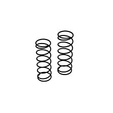 ARRMA Shock Springs, 85mm 1.21N/mm (6.91lbf/in) (2)