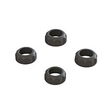ARRMA Shock Cap (4): 4X4, Black