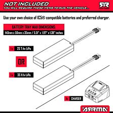 ARRMA 1/10 VORTEKS 223S DSC 2WD RTR Brushless Stadium Truck