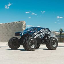 ARRMA 1/10 GORGON 223S 2WD RTR Brushless Monster Truck, Blue/Black