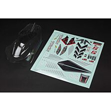 ARRMA 1/8 Clear Body with Decals: TYPHON 4X4