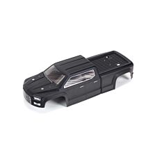 ARRMA 1/10 Painted Body, Black: BIG ROCK CREW CAB 4X4 BLX