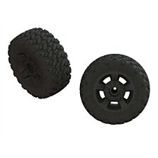 ARRMA 1/10 dBoots RAGNAROK MT Front/Rear 2.8 Pre-Mounted Tires, 14mm Hex, Black (2)